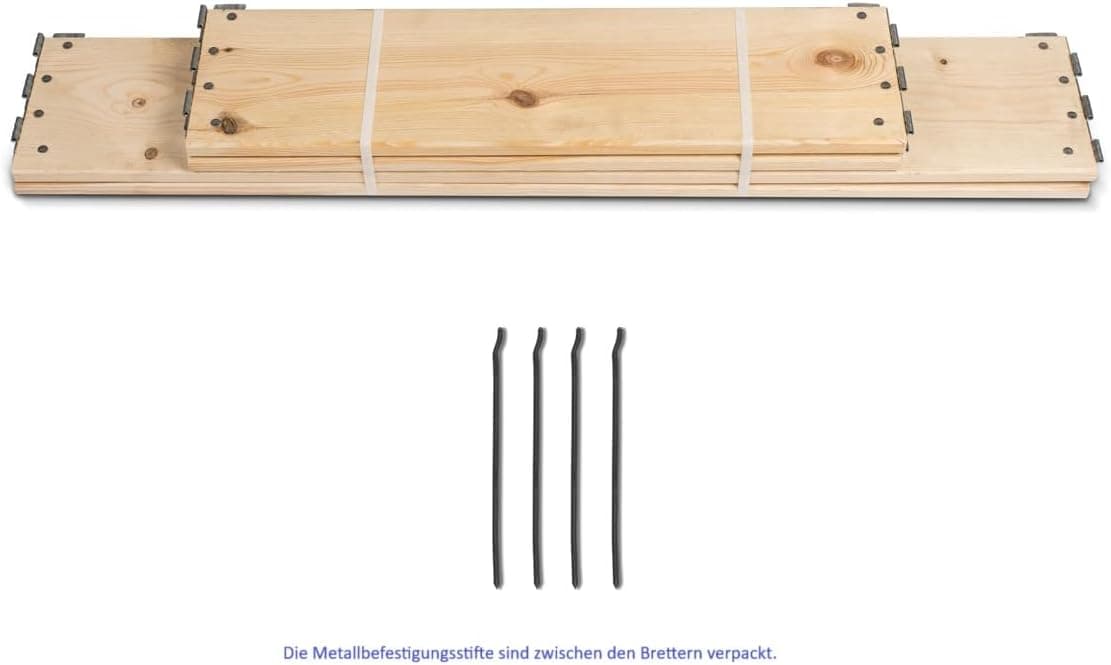 gardivo Hochbeet 120 x 80 x 20 cm - 3-teilig Palettenrahmen aus Holz, Beeteinfassung, Garten Hochbeete, Holzrahmen, Aufsatzrahmen auf Europalettefaltbar, stapelbar, steckbar
