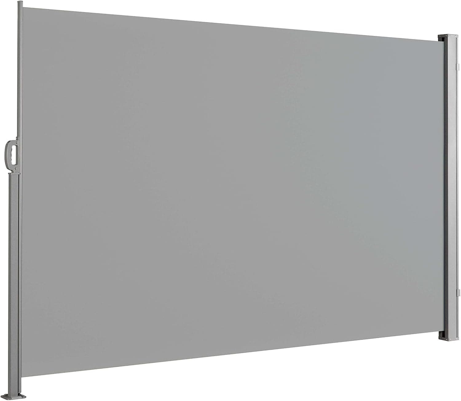 KARAT ALU Seitenmarkise - ausziehbare Markise in Beige - 200 x 300 cm - blickdichter Sichtschutz &amp; Windschutz für Garten Balkon &amp; Terrasse, Seitenrollo mit Wandhalterung