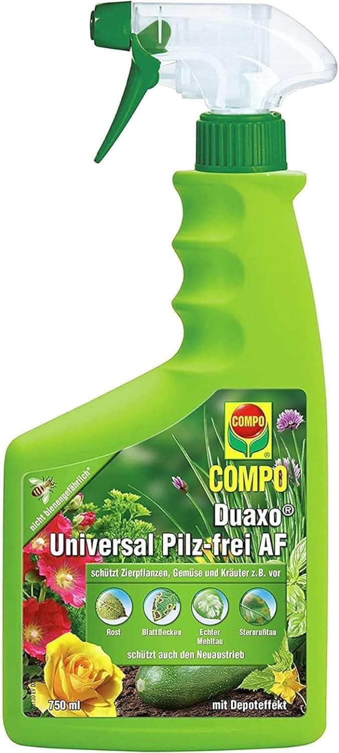 Compo Duaxo Universal Pilz-frei AF, Bekämpfung von Pilzkrankheiten an Zierpflanzen, Gemüse und Kräutern, Anwendungsfertig, 750 ml