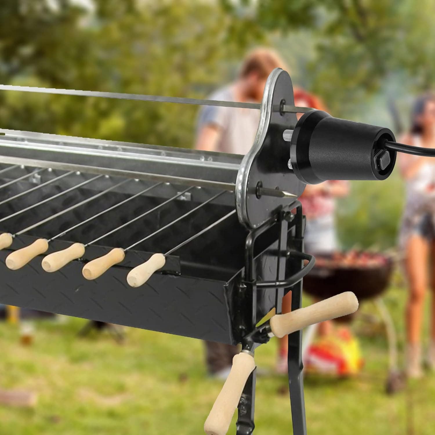 Onlyfire Braten Rotisserie Grillmotor für Outdoor Grillzubehör Grillspieß, Barbecue Rotator Motor für Grillgeräte im zypriotischen