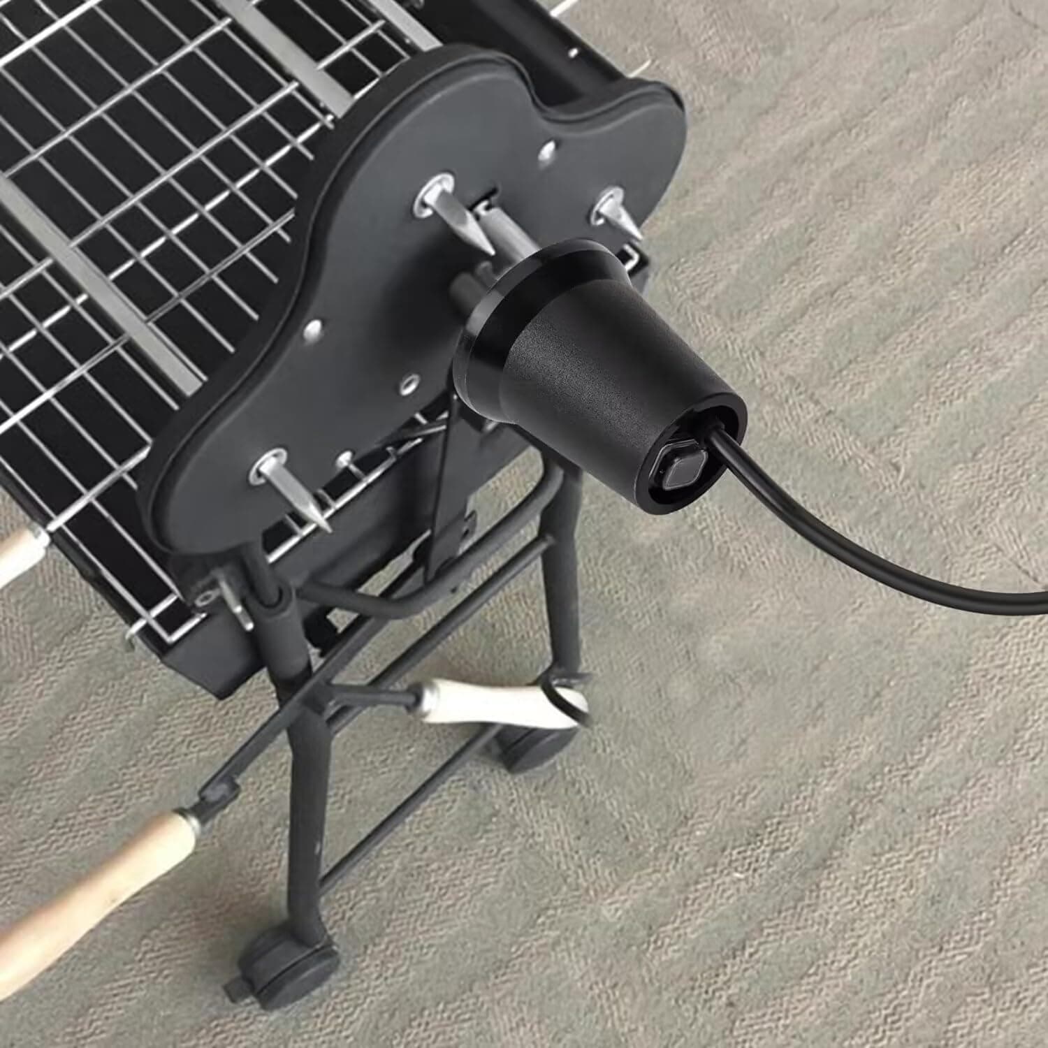 Onlyfire Braten Rotisserie Grillmotor für Outdoor Grillzubehör Grillspieß, Barbecue Rotator Motor für Grillgeräte im zypriotischen