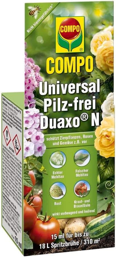 Compo Duaxo Universal Pilz-frei AF, Bekämpfung von Pilzkrankheiten an Zierpflanzen, Gemüse und Kräutern, Anwendungsfertig, 750 ml