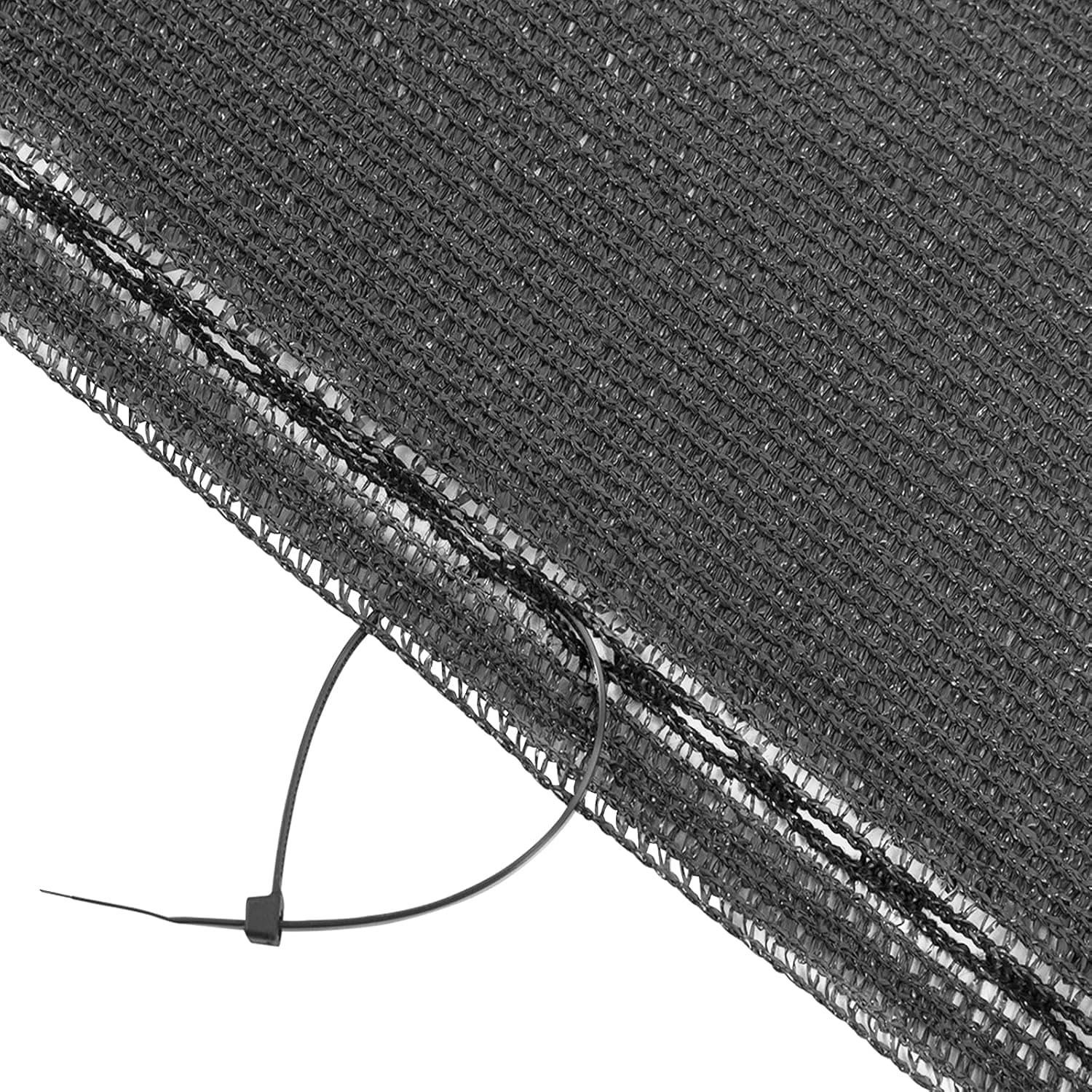WOLTU Zaunblende Tennisblende 1,2x20m aus 180 g/m² HDPE, Schattiernetz Sichtschutz Windschutz Staubschutz Sonnenschutz Gewebe Netz mit Kabelbinder anthrazit