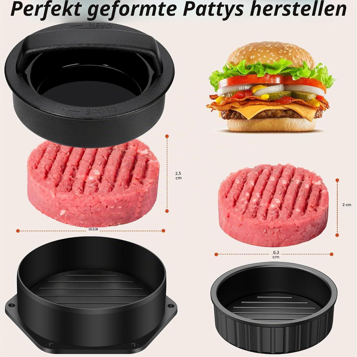 Grilliance 27-TLG Grillspachtel Plancha Zubehör für Männer, Teppanyaki BBQ Grillbesteck Set Edelstahl, Hibachi Smasher Burger Geschenkset mit Pfannenwender, Burgerpresse, Patty-Maker für Blackstone