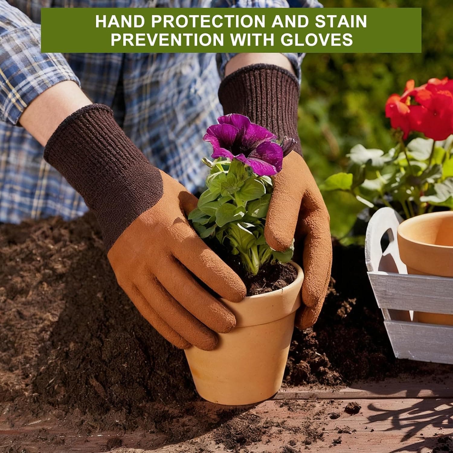 Kynup Gartenwerkzeug Set, 7-teiliges Gartenset aus Edelstahl mit Gartengeräte Tragetasche, Robustes Rostfrei Garten Werkzeug Set, Ideale Garten Geschenk für Frauen, Männer Und Gartenliebhaber