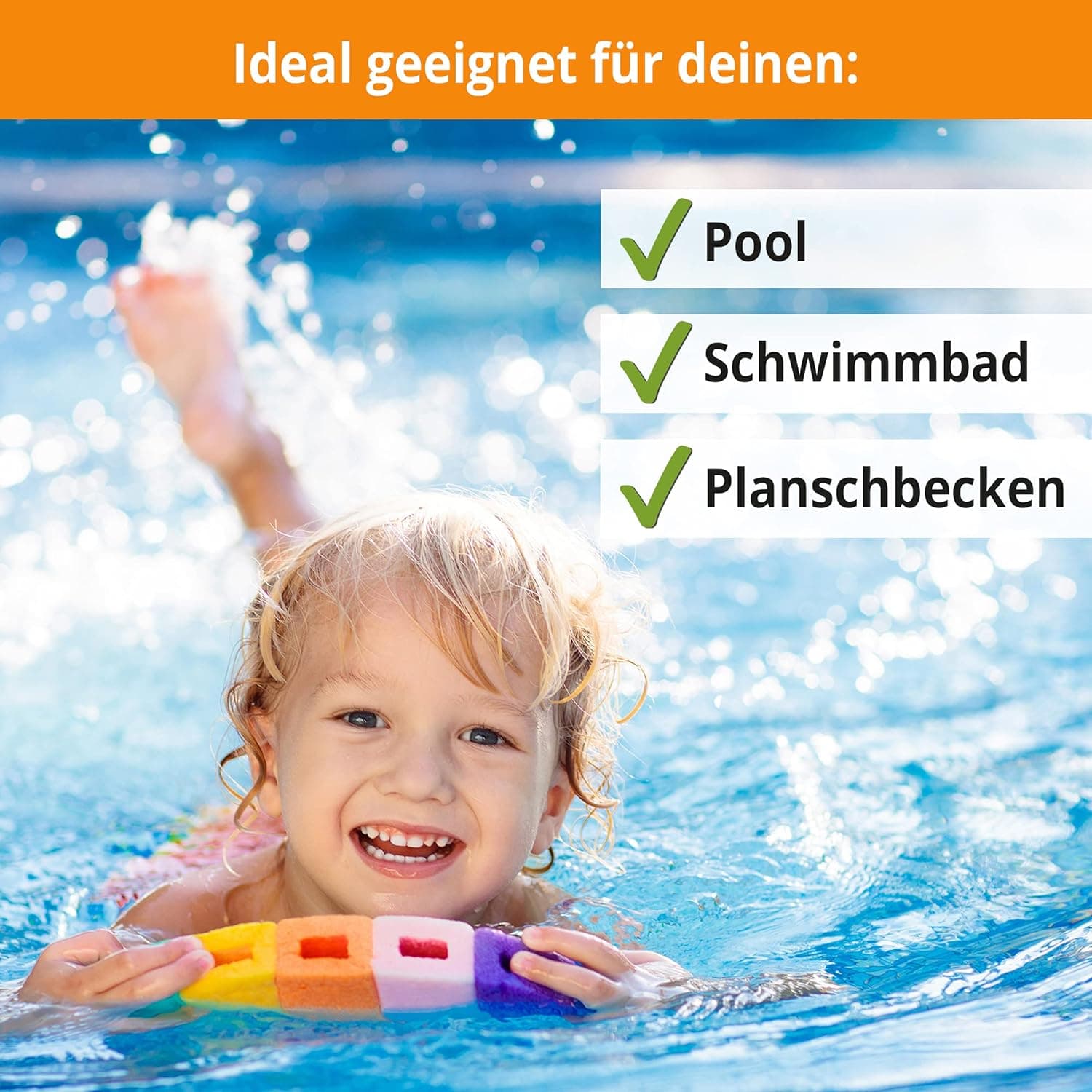 3-in-1 Poolreinigung Wasserpflege - Für bis zu 20.000 Liter Poolwasser - gegen Algen und Ablagerungen im Pool – Perfekte Desinfektion und Säuberung von Planschbecken Schwimmbad– für klares Wasser
