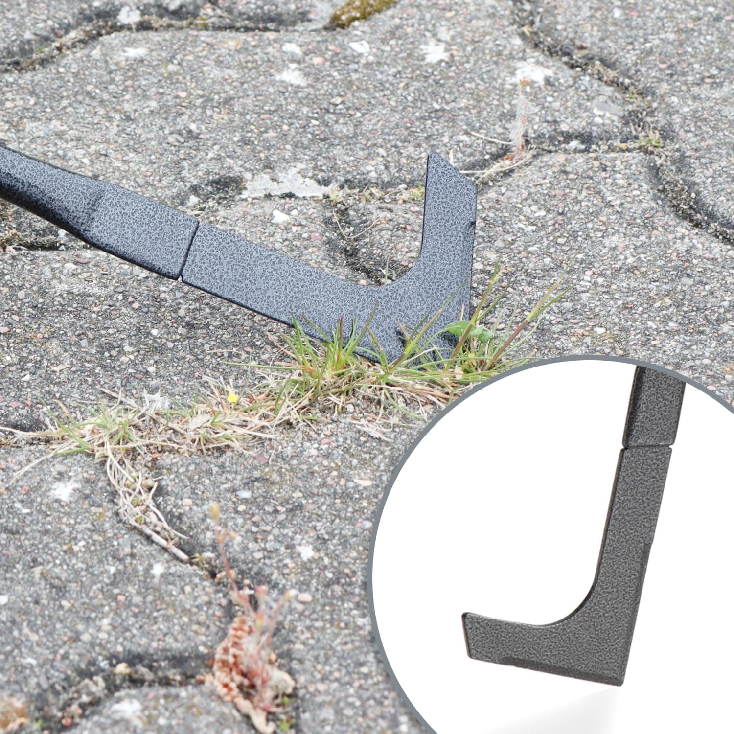 com-four® 5-teiliges Garten-Werkzeug-Set - Gartenset mit Doppelhacke, Kleingrubber, Fugenkratzer, Handrechen, Blumenkelle - Gartenwerkzeug für Pflanzen und Gartenarbeit