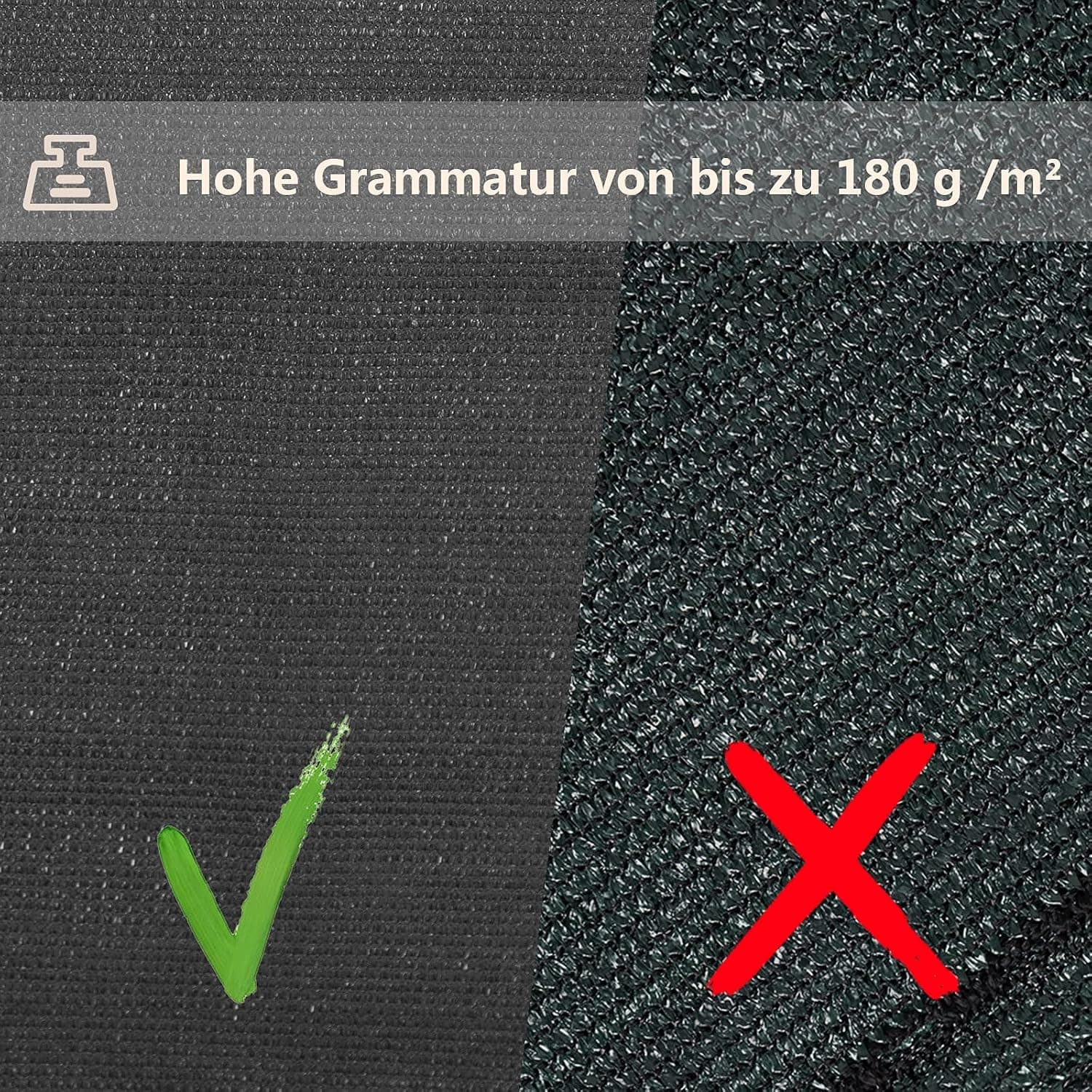 WOLTU Zaunblende Tennisblende 1,2x20m aus 180 g/m² HDPE, Schattiernetz Sichtschutz Windschutz Staubschutz Sonnenschutz Gewebe Netz mit Kabelbinder anthrazit