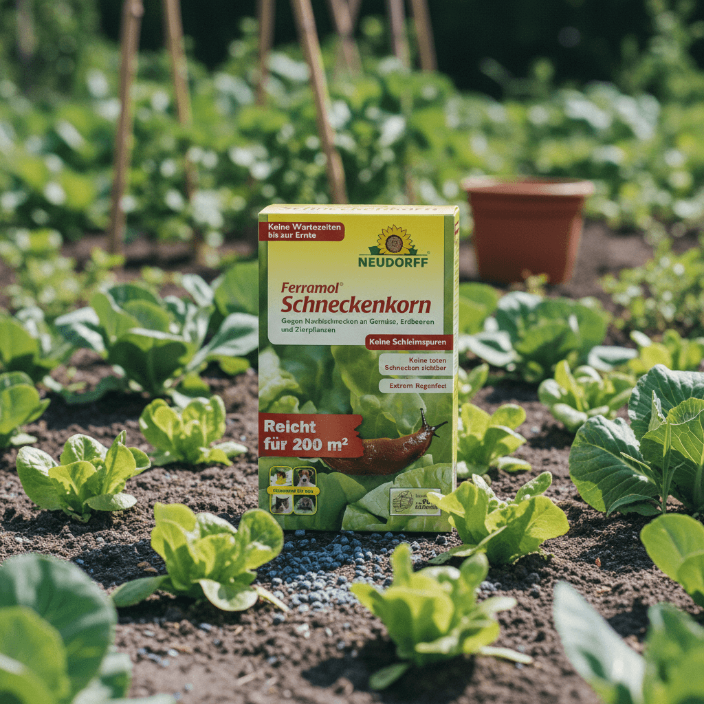 Neudorff Ferramol Schneckenkorn – Zuverlässiger und schneller Schneckenschutz - Extrem Regenfest. Keine toten Schnecken sichtbar, keine Schleimspuren. Schonende Rezeptur, 1 kg